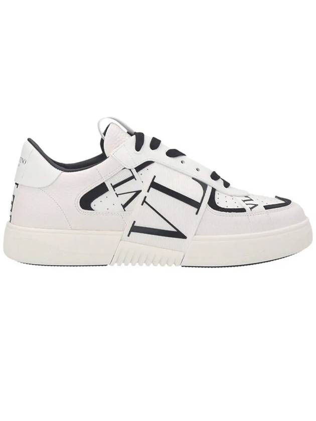 Men's VL7N Leather Low Top Sneakers White - VALENTINO - BALAAN 3