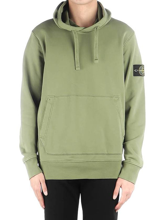 Signature Logo Patch Hoodie Olive - STONE ISLAND - BALAAN 2