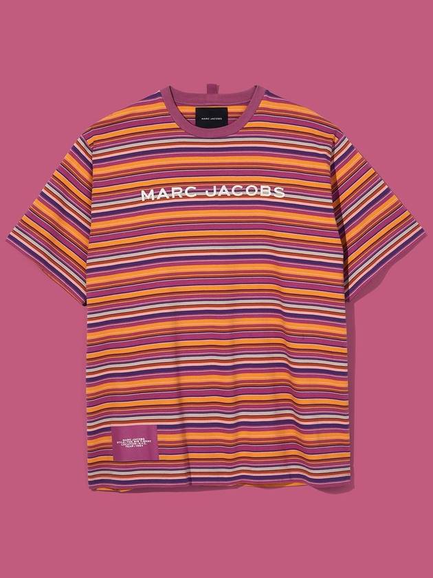 Big T-Shirt Color Stripes_Purple Multi (C602P06PF22-501) - MARC JACOBS - BALAAN 9