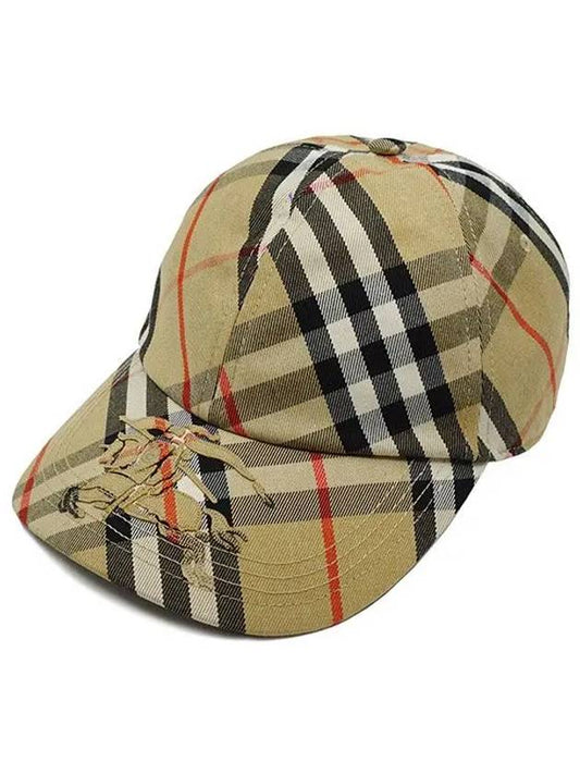 Vintage Check Base Ball Cap Beige - BURBERRY - BALAAN 2