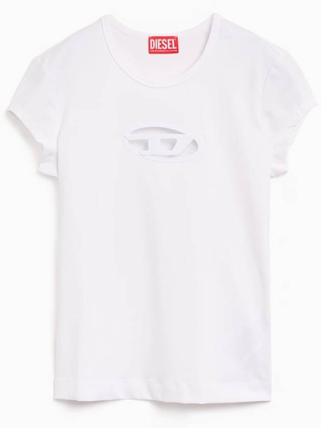 T Angie Peekaboo Logo Short Sleeve T-Shirt White - DIESEL - BALAAN 2