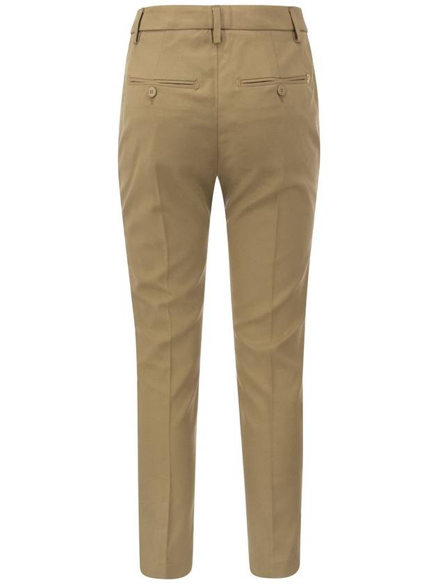 CARMEN - Slim gabardine lyocell trousers - DONDUP - BALAAN 2