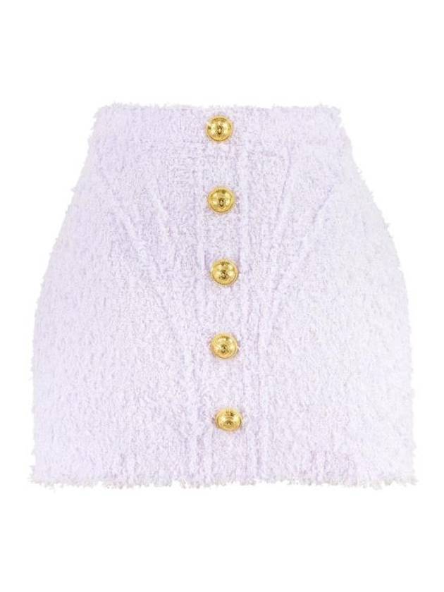 Short Skirt AF0LB850XC67 5BA LILAC - BALMAIN - BALAAN 1