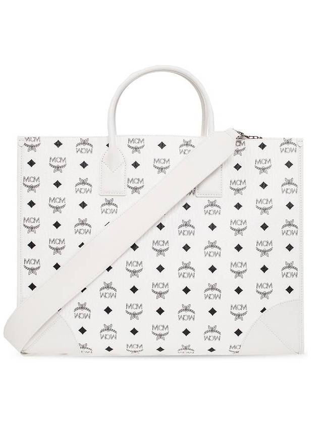 ‘M?nchen X Large’ Shopper Bag Women’s White - MCM - BALAAN 1