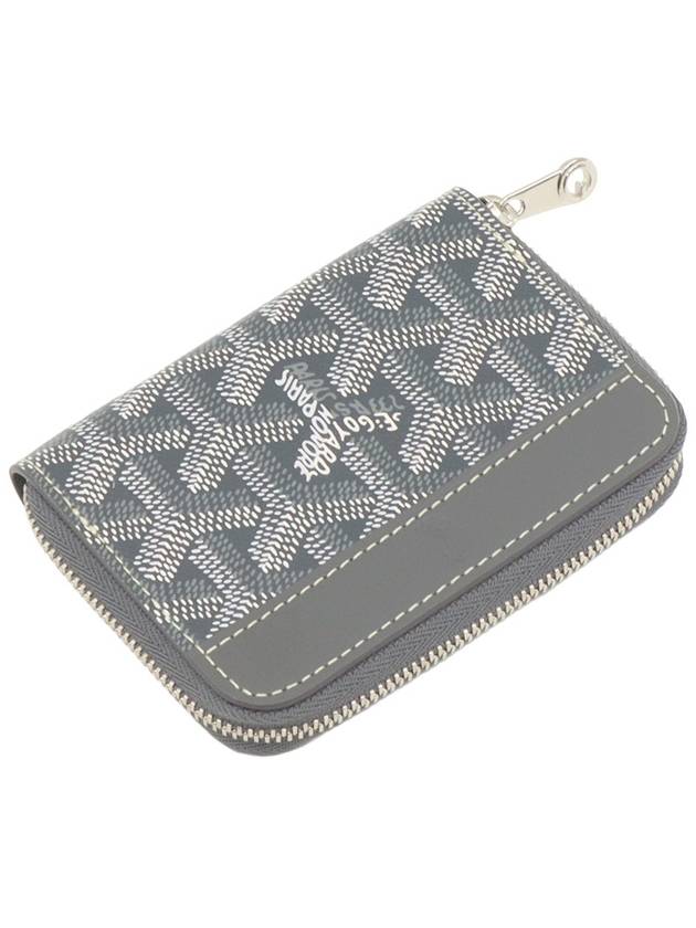 Gray Goyadin Canvas Matignon Zipper Mini Card Wallet MATIGNMINTY51CL51P - GOYARD - BALAAN 5