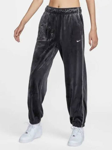 Women s Sportswear Collection Mid Rise Velor Jogger 010 - NIKE - BALAAN 1