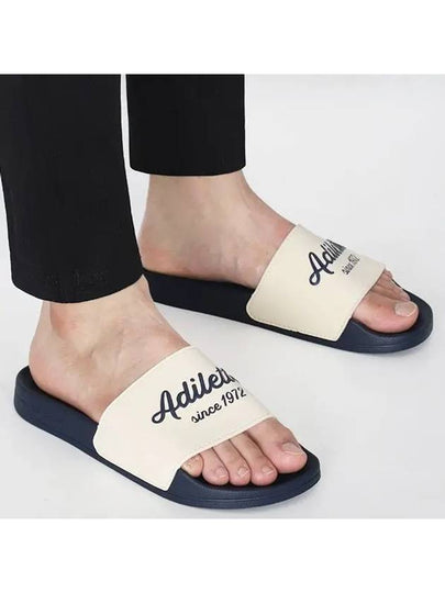 Logo Adilette Shower Slippers White - ADIDAS - BALAAN 2