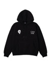 Men's Skull Embroidery Hoodie Black - STOCKHOLM SYNDROME - BALAAN 1