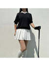 golf knit ebony collar 5-part short sleeve golf wear golf clothes - LOLOALLOY - BALAAN 1