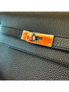 Kelly 25 Depeche Black Silver Togo A USED - HERMES - BALAAN 4