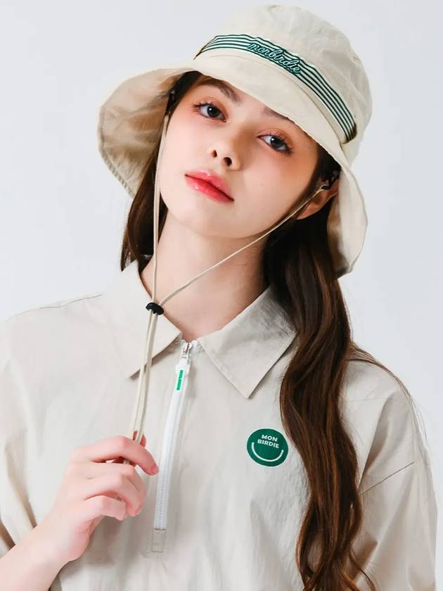 Ribbon Tunnel Cruise Bucket Hat BEIGE - MONBIRDIE GOLF - BALAAN 6