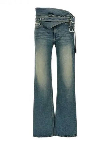 Y PROJECT Waist Wrap Belt Denim Pants 270013 - Y/PROJECT - BALAAN 1