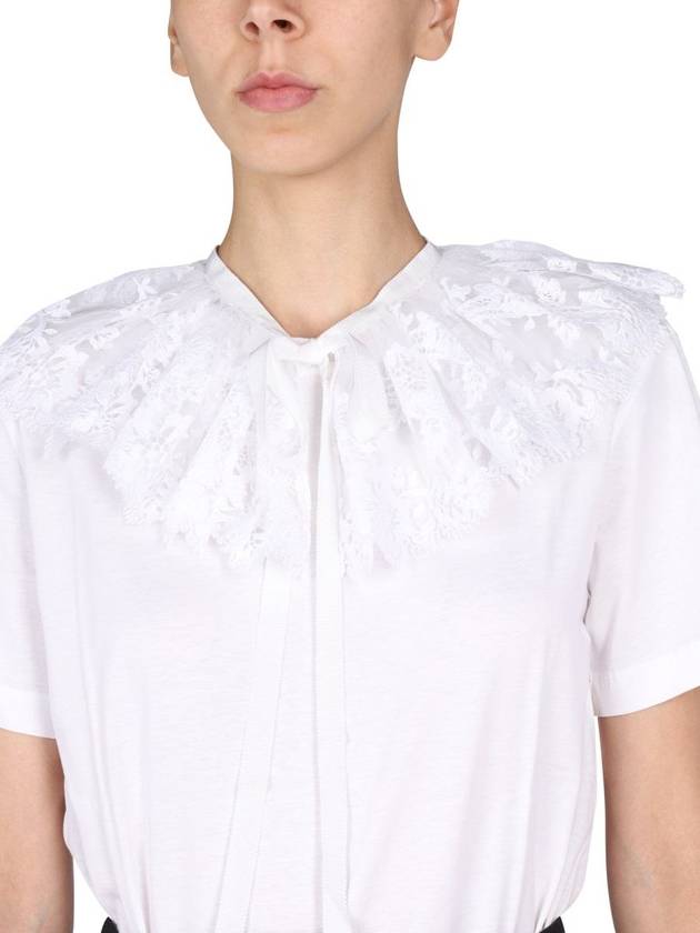 Patou Lace Embroidery T-Shirt - PATOU - BALAAN 4