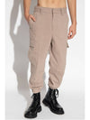 Banding Cargo Pocket Track Pants Beige - AMI - BALAAN 11