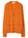 Embroidery Logo Fine Wool Cardigan Orange - VIVIENNE WESTWOOD - BALAAN 2