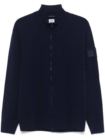 C.P. Company Metropolis Series Extra Fine Merino Wool Zipped Cardigan Clothing - CP COMPANY - BALAAN 1