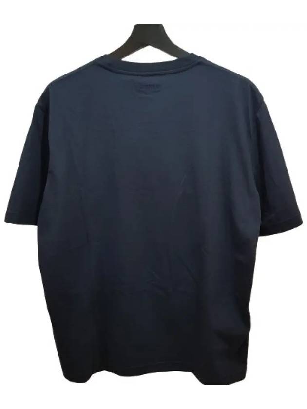 TS0005 J177291 Patch Short Sleeve TShirt Navy - LANVIN - BALAAN 4