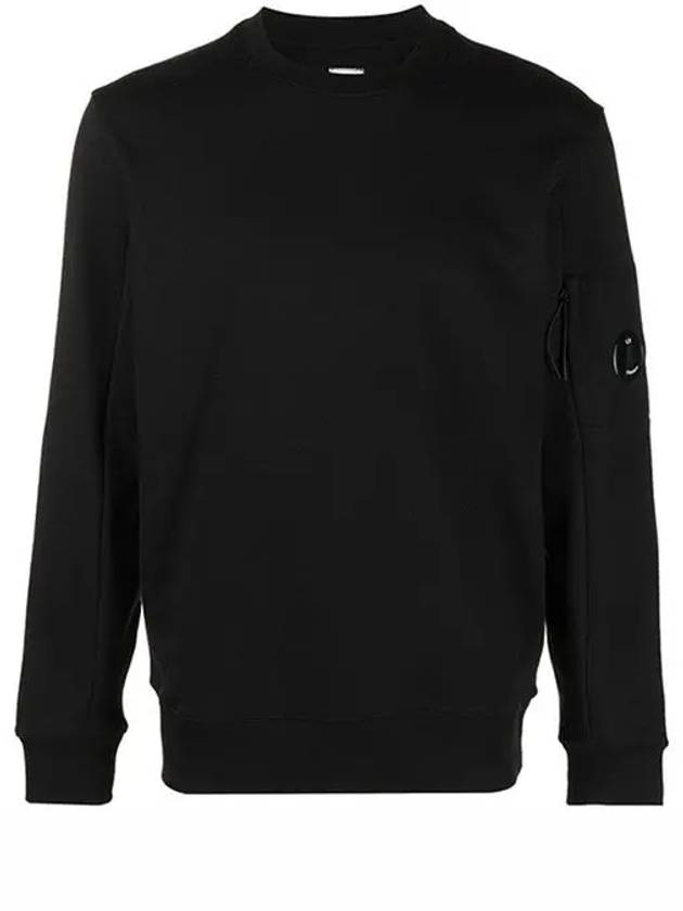 Diagonal Raised Fleece Sweatshirt Black - CP COMPANY - BALAAN 2