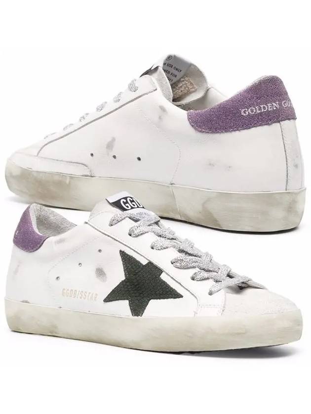 Women's Purple Tab Superstar Low Top Sneakers White - GOLDEN GOOSE - BALAAN 2