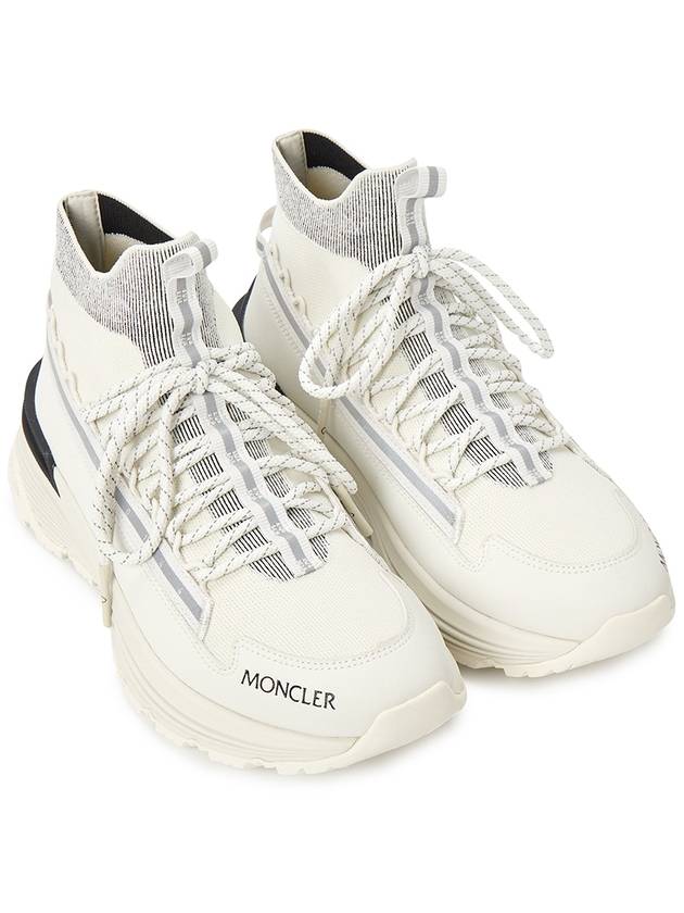 Monte Runner High Top Sneakers Snow White - MONCLER - BALAAN 4