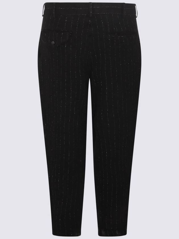 HOMME PLUS BLACK WOOL BLEND PANTS PLP0240511 - COMME DES GARCONS - BALAAN 3