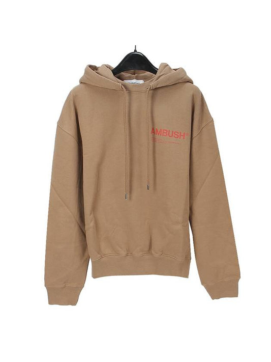 Women's Logo Workshop Hoodie Brown - AMBUSH - BALAAN 1