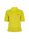 Women's Wool Silk Knit TopYellow - VIVIENNE WESTWOOD - BALAAN 2