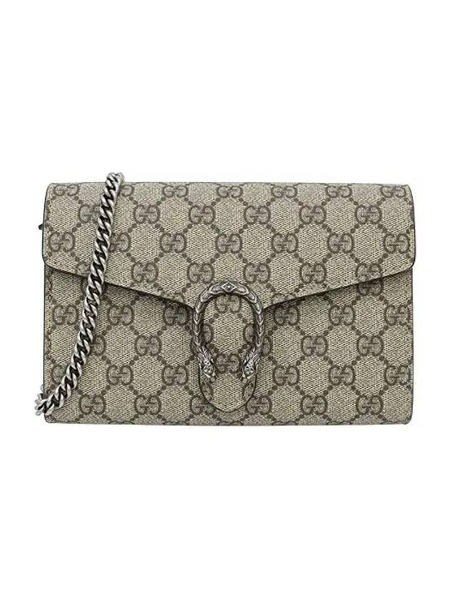 Dionysus GG Chain Shoulder Bag Beige Ebony - GUCCI - BALAAN 2