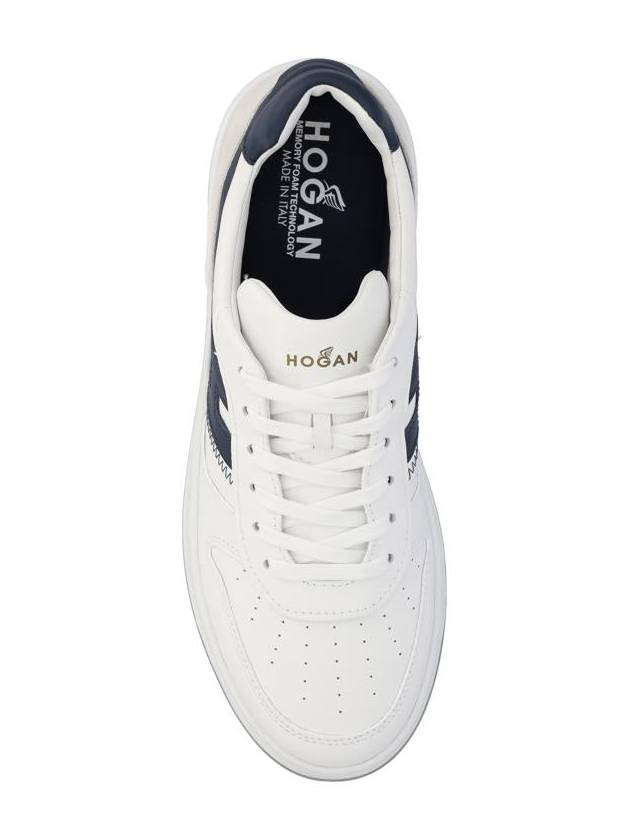 H630 leather low-top sneakers white blue - HOGAN - BALAAN 5