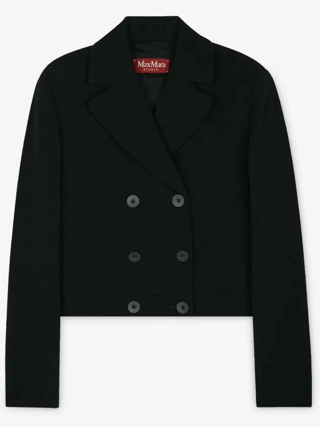 Women's Acciaio Caddy Crop Jacket Black - MAX MARA - BALAAN 3