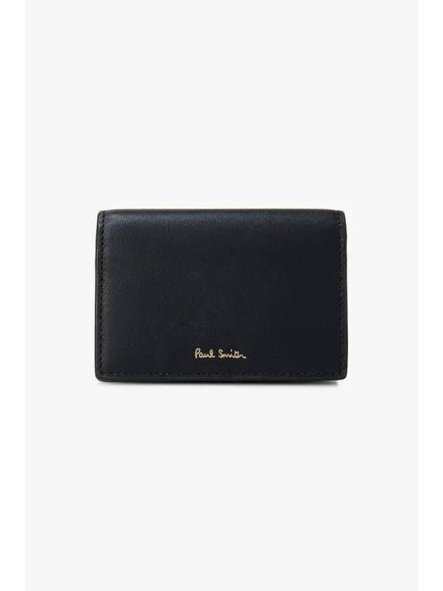 In Stripe Card Case Black - PAUL SMITH - BALAAN 1