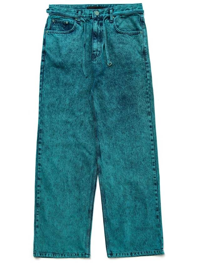 Soju Oversized Fit Denim Jacket Pants Set Green - C WEAR BY THE GENIUS - BALAAN 9