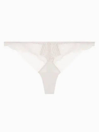 Underwear Women s CK Black Geo Lace T Panties QF7910MTR - CALVIN KLEIN - BALAAN 1