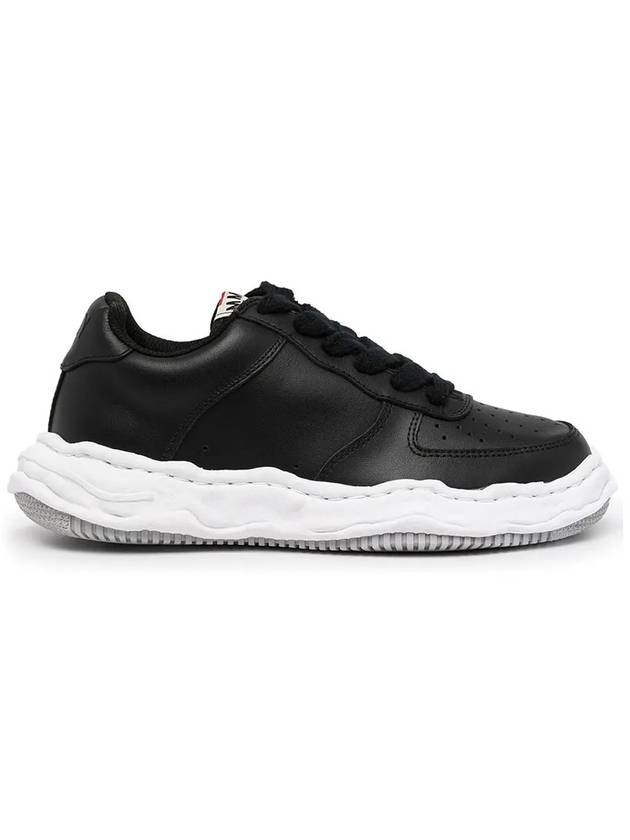 Wayne OG Sole Leather Low Top Sneakers Black - MIHARA YASUHIRO - BALAAN 3