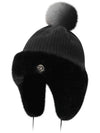 Women s Fur Ear Warmer Drop Beanie IPL4WCP174 BK - IJP DESIGN - BALAAN 2