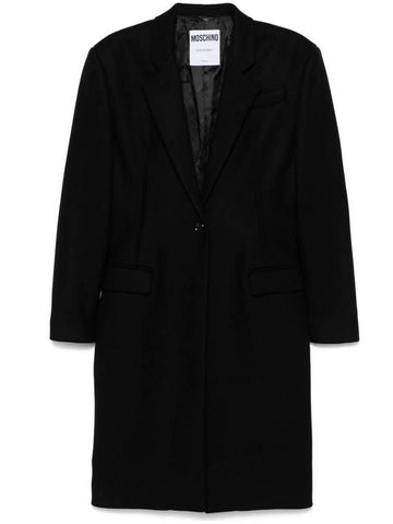 Moschino Coats Black - MOSCHINO - BALAAN 1