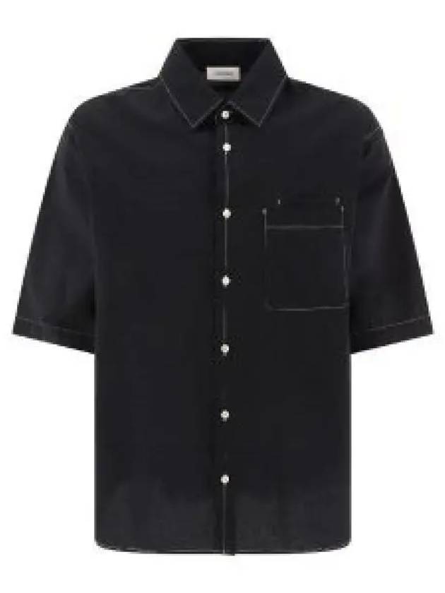 Double Pocket Short Sleeve Shirt Black - LEMAIRE - BALAAN 2