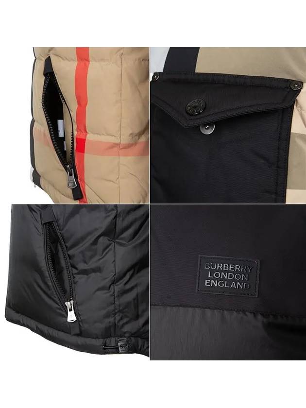 Reversible Check Nylon Padding Vest Archive Beige - BURBERRY - BALAAN 9