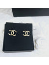 CC logo crystal earrings champagne gold ABB798 - CHANEL - BALAAN 7