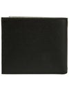 Triangle Logo Saffiano Half Wallet Black - PRADA - BALAAN 4