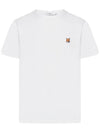 Fox Head Patch Classic Short Sleeve T-Shirt White - MAISON KITSUNE - BALAAN 4