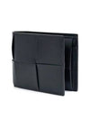 Intrecciato Coin Pocket Half Wallet Black - BOTTEGA VENETA - BALAAN 2