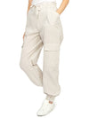 Cotton Cargo Track Pants White - MONCLER - BALAAN 6