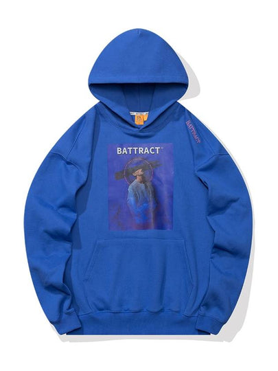 Human Graphic HoodBlue - BATTRACT - BALAAN 2