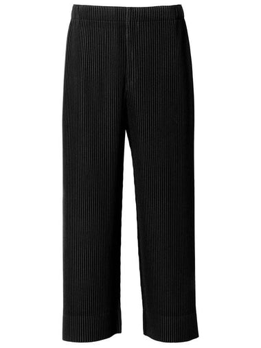 Homme Plissé Monthly Color Straight Pants Black - ISSEY MIYAKE - BALAAN 1