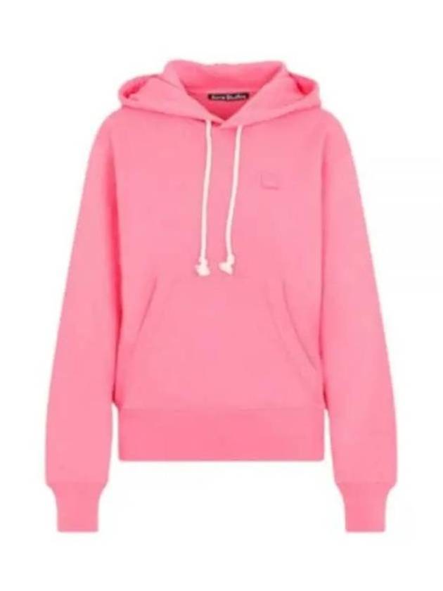 Face Logo Patch Hoodie Bright Pink - ACNE STUDIOS - BALAAN 2