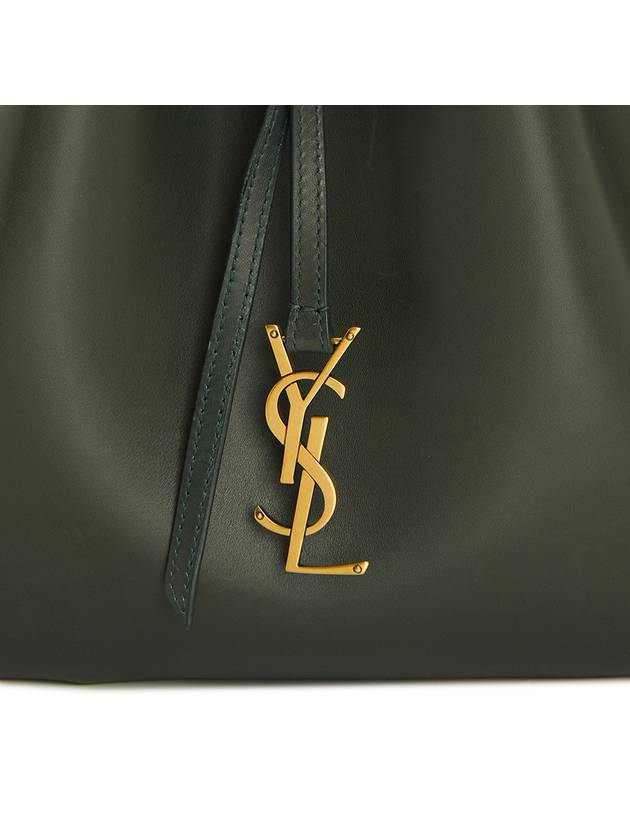 Paris 7 Medium Soft Leather Shoulder Bag Green - SAINT LAURENT - BALAAN 9