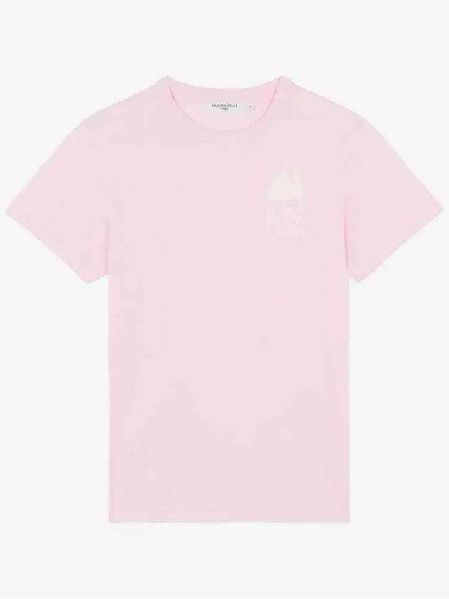 Mini Summer Camp Classic Cotton Short Sleeve T-Shirt Light Pink - MAISON KITSUNE - BALAAN 2