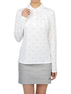 Women'S Star Print Long Sleeve Pk Shirt White - G/FORE - BALAAN 6