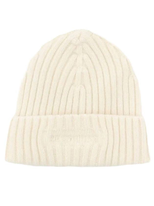 Embroidered Logo Beanie Gauze White - CP COMPANY - BALAAN 1